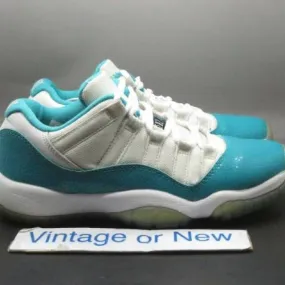 Girls' nike air jordan xi 11 low aqua turbo green retro gg 2014 sz 4.5y