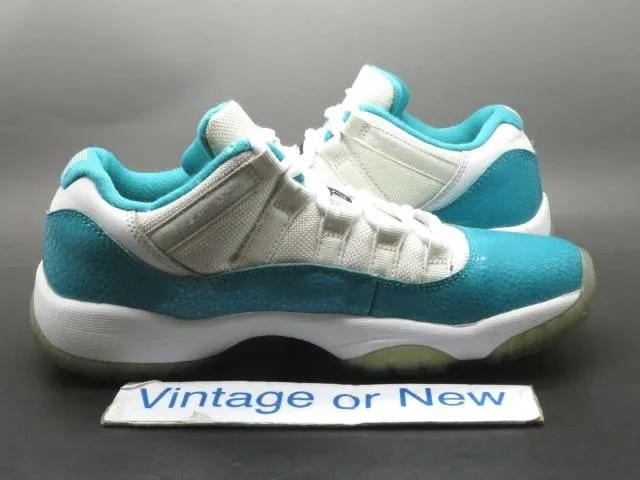 Girls' nike air jordan xi 11 low aqua turbo green retro gg 2014 sz 4.5y