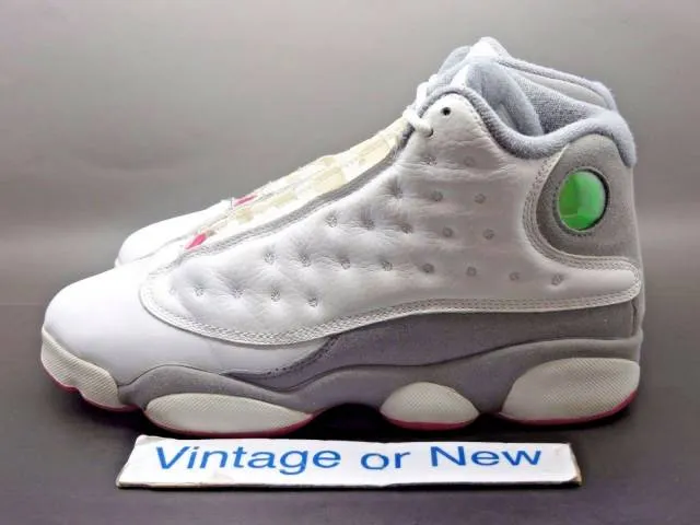 Girls' nike air jordan xiii 13 white spark stealth retro gs 2011 sz 6.5y