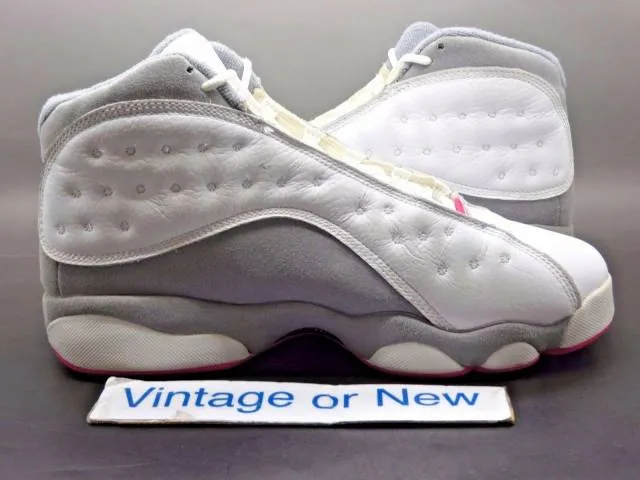 Girls' nike air jordan xiii 13 white spark stealth retro gs 2011 sz 6.5y