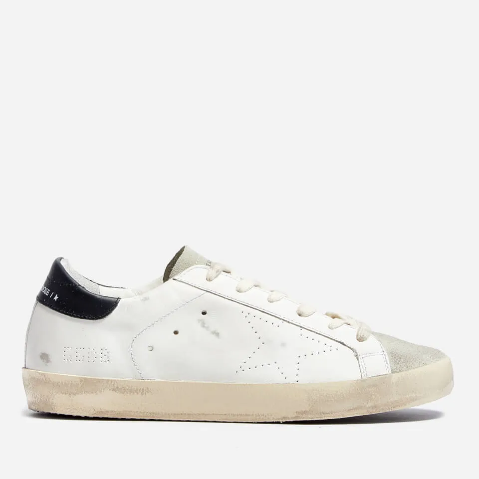 Golden Goose Superstar Leather and Suede Trainers - UK 7 | Coggles