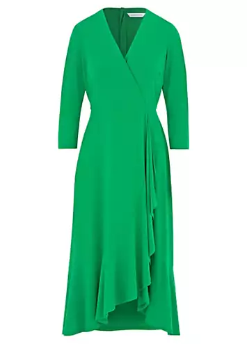 Green Frill Detail Wrap Dress by Kaleidoscope | Look Again