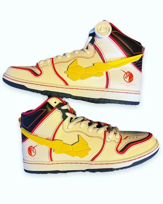 Gundam x nike sb dunk high unicorn