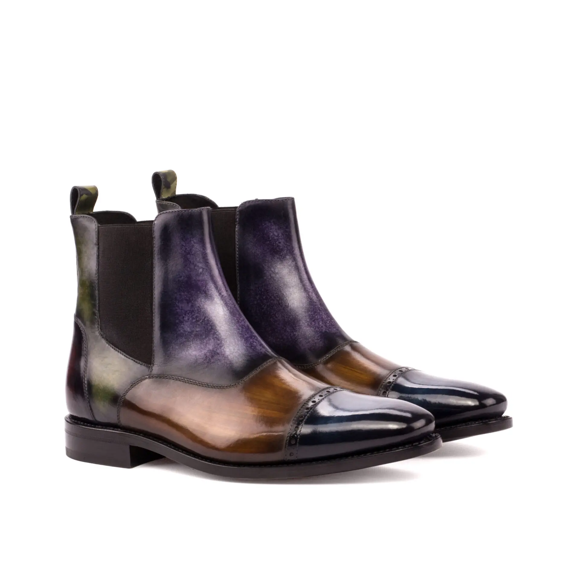 --Hand Made Patina Chelsea Multi Boot-