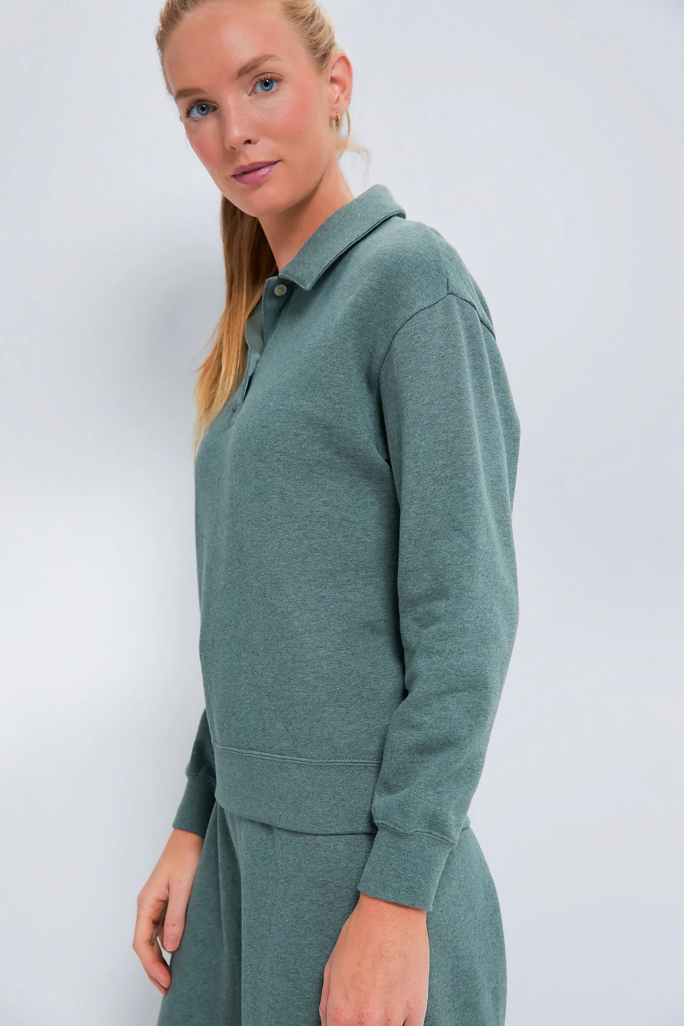 Heathered Green Perry Pullover