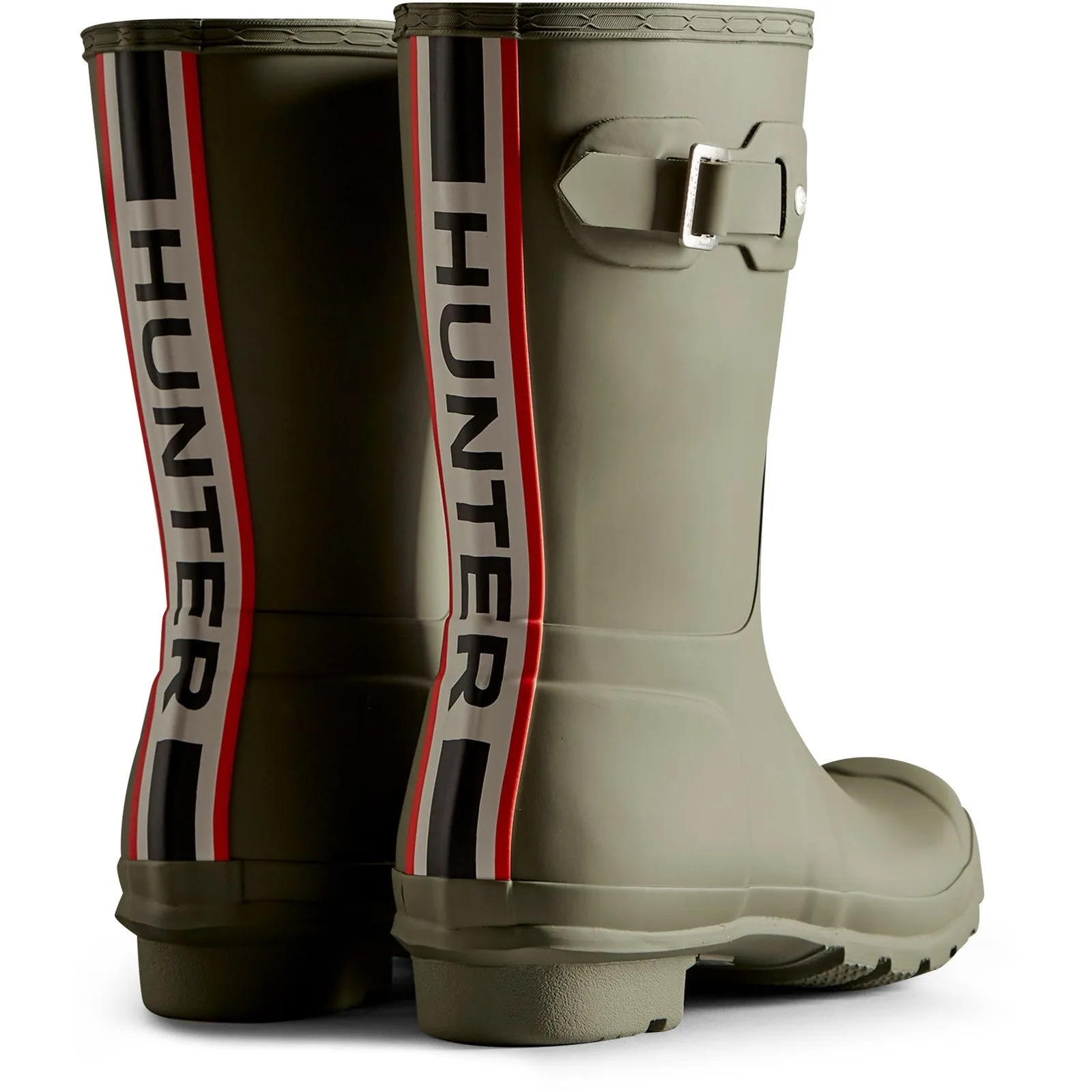 Hunter Original Short Tri Colour Womens Waterproof Wellington Boot