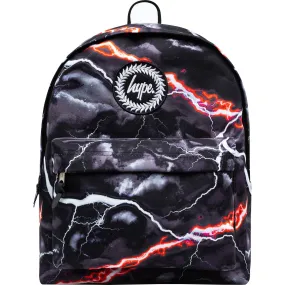 Hype Smokey Storm Outline Crest Backpack - Black