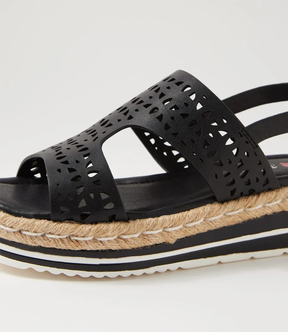 I LOVE BILLY Crento Black Sandals