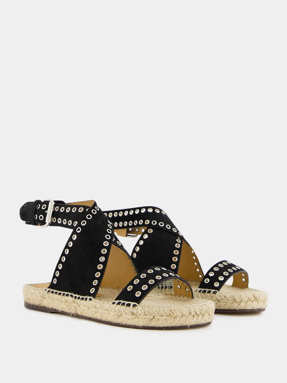 Illya Studded Suede Sandals