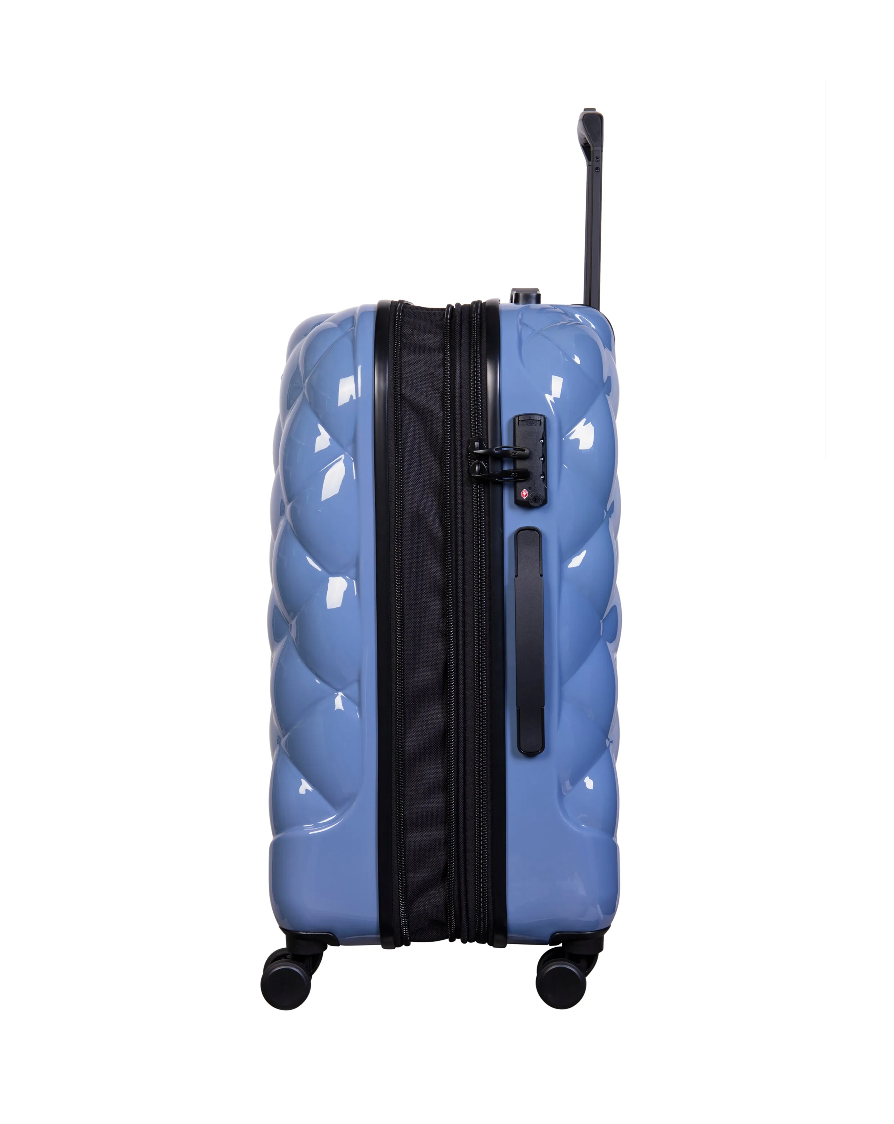 IT Luggage St Tropez Trois Elemental Blue Large Suitcase with TSA Lock | Simply Be