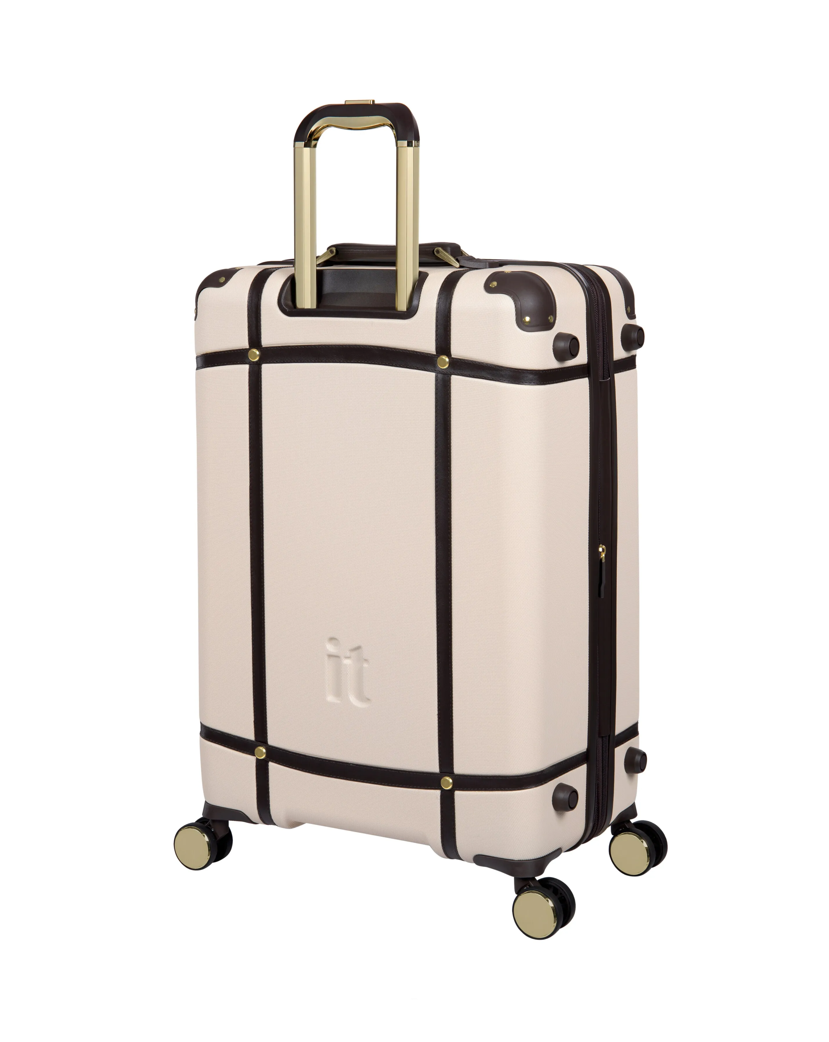 IT Luggage Superiority Cream 3pc Suitcase Set with TSA Lock | Simply Be