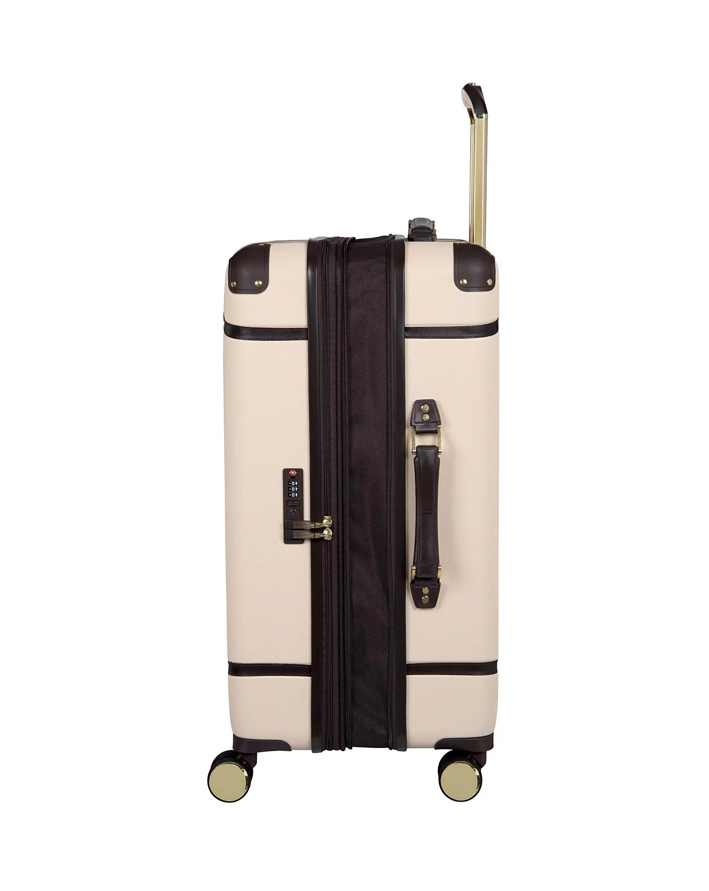 IT Luggage Superiority Cream Medium Suitcase with TSA Lock