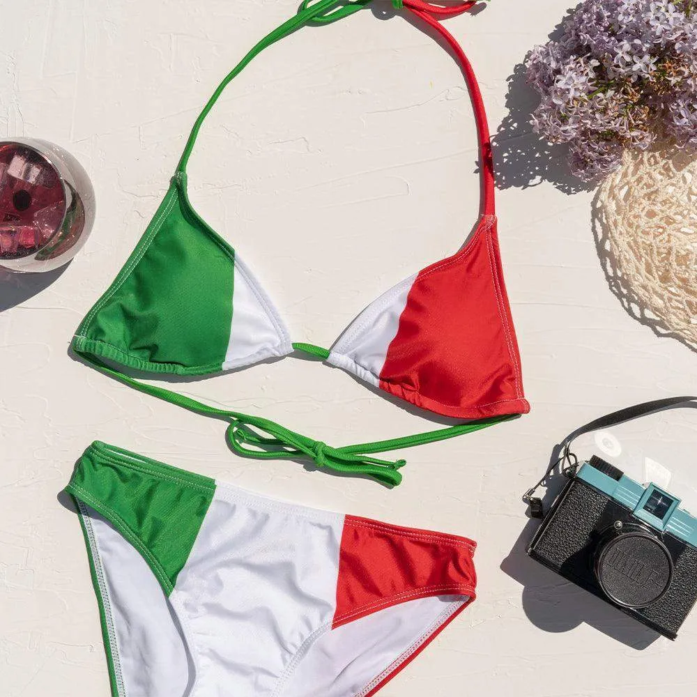 Italy Flag Bikini Set