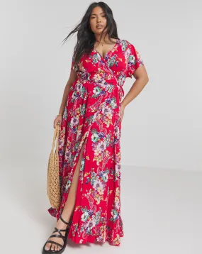 Joe Browns Joyful Floral Wrap Maxi Dress | Simply Be