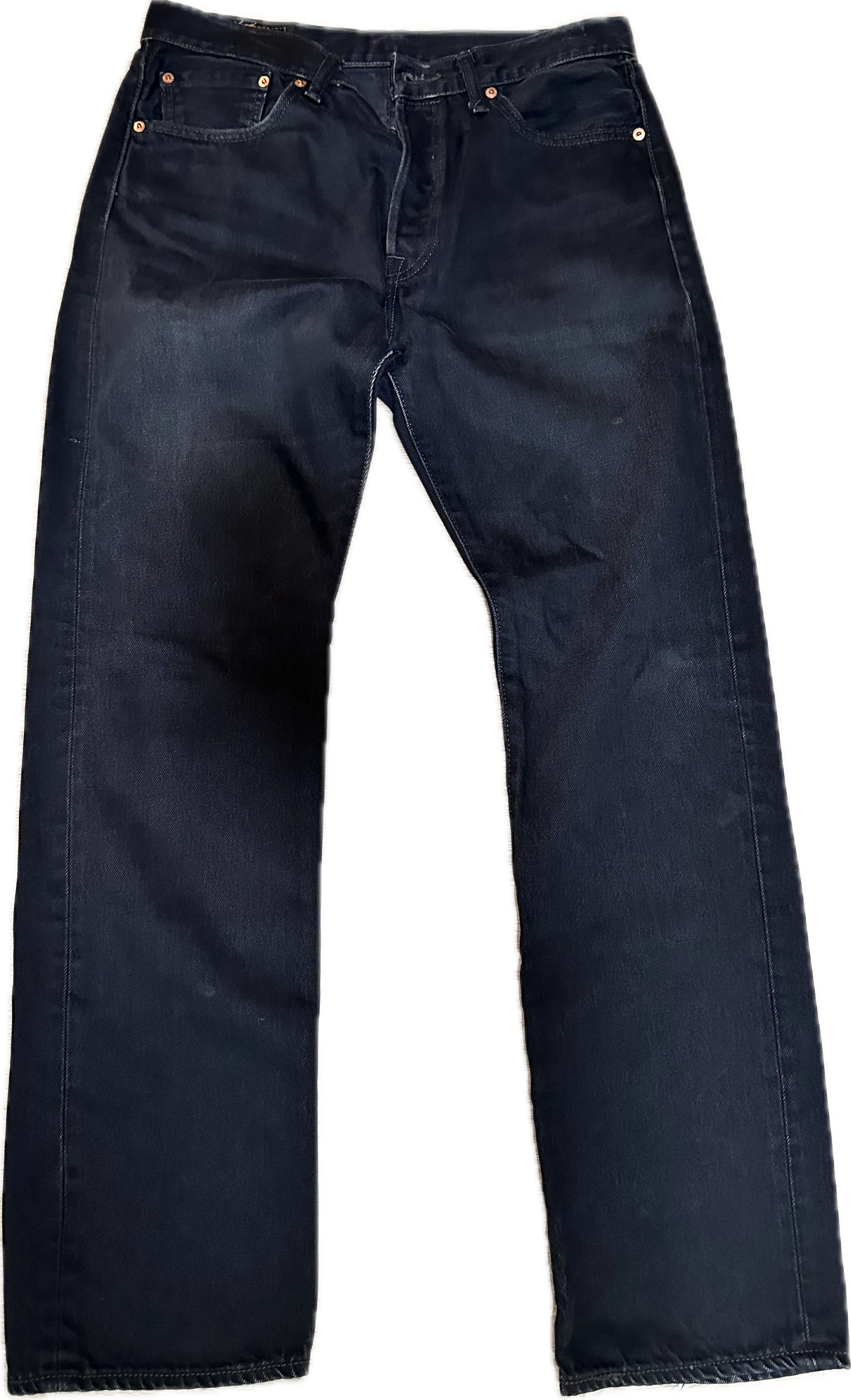 JUSTIFIED: Raylan's Black HERO 501 LEVI black Denim Jeans (33/32)