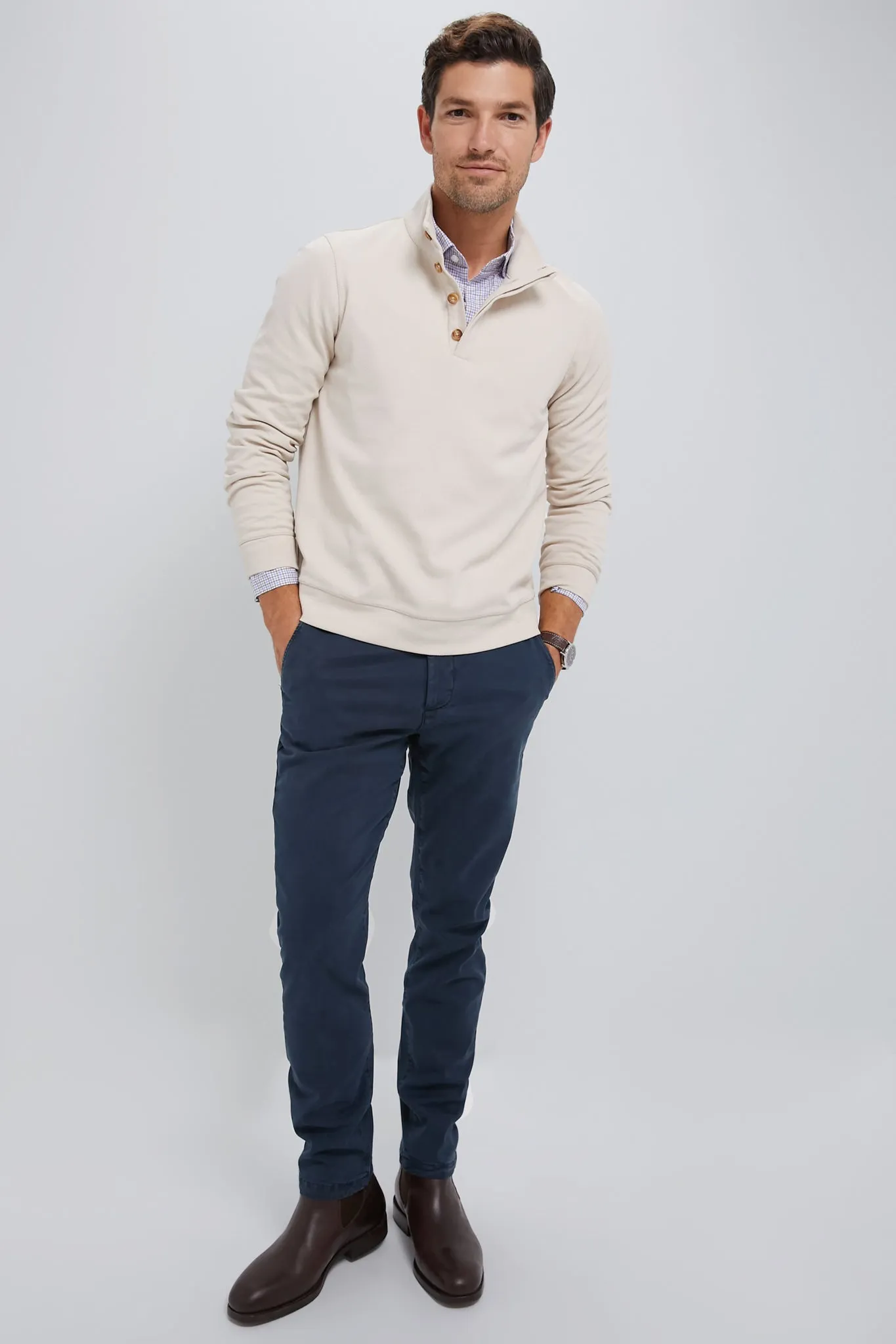 Khaki Cambridge Pullover