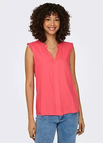 Kimmi V-Neck Sleeveless Top by Only | Look Again