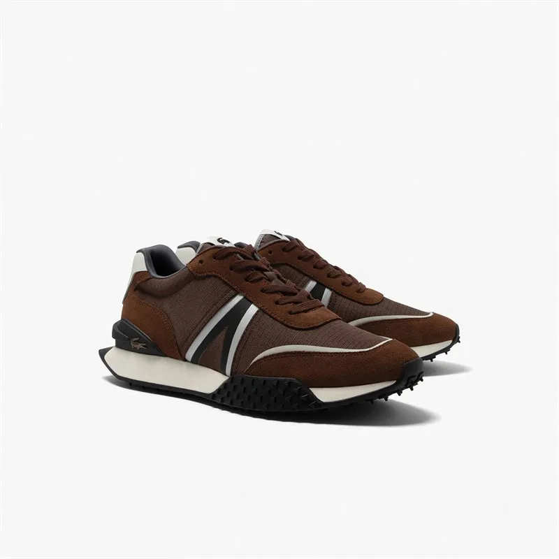 Lacoste Mens L-Spin Deluxe 2 Trainers Brown/Off White