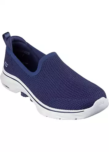 Ladies Blue Go Walk 7 Ivy Trainers by Skechers | Look Again