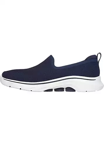 Ladies Blue Go Walk 7 Ivy Trainers by Skechers | Look Again