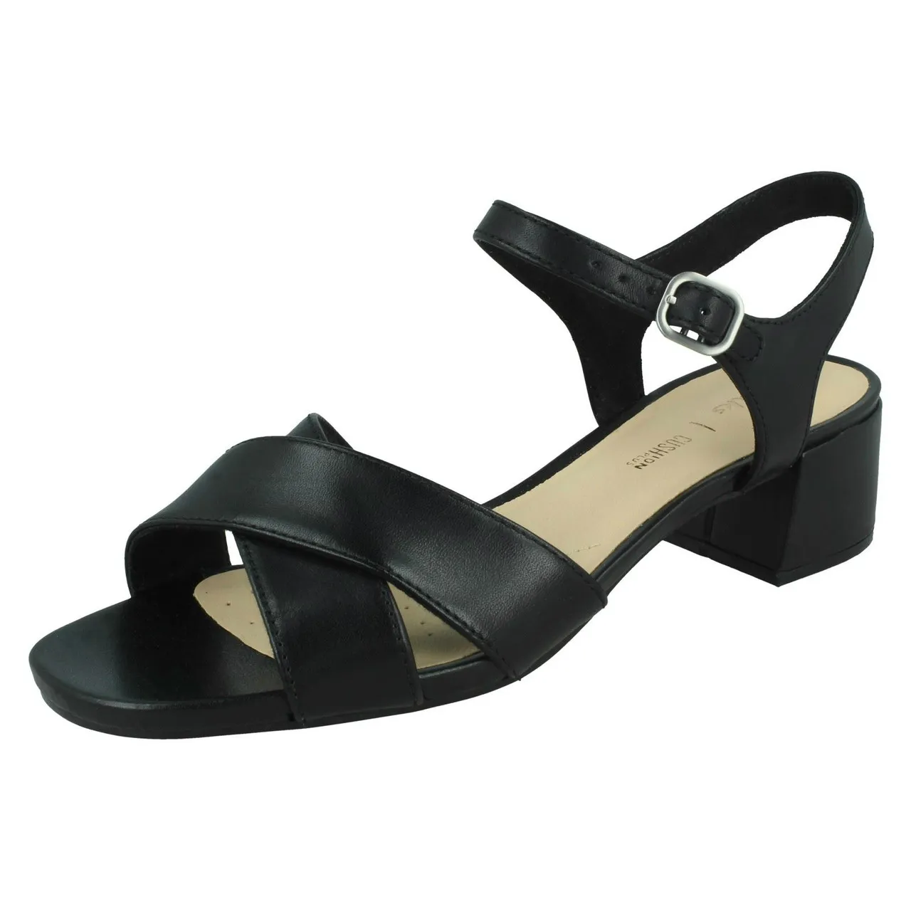 Ladies Clarks Strappy Heeled Sandals Sheer35 Strap