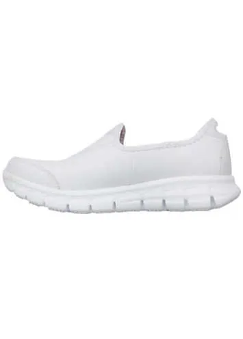 Ladies White Sure Track Slip-ins Trainers by Skechers | Look Again