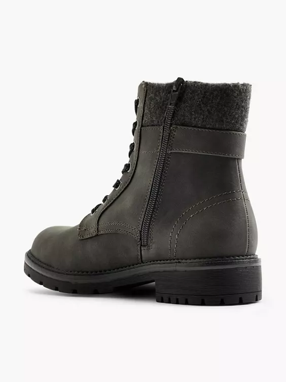 Landrover  Grey Ankle Boot with Buckle Detail