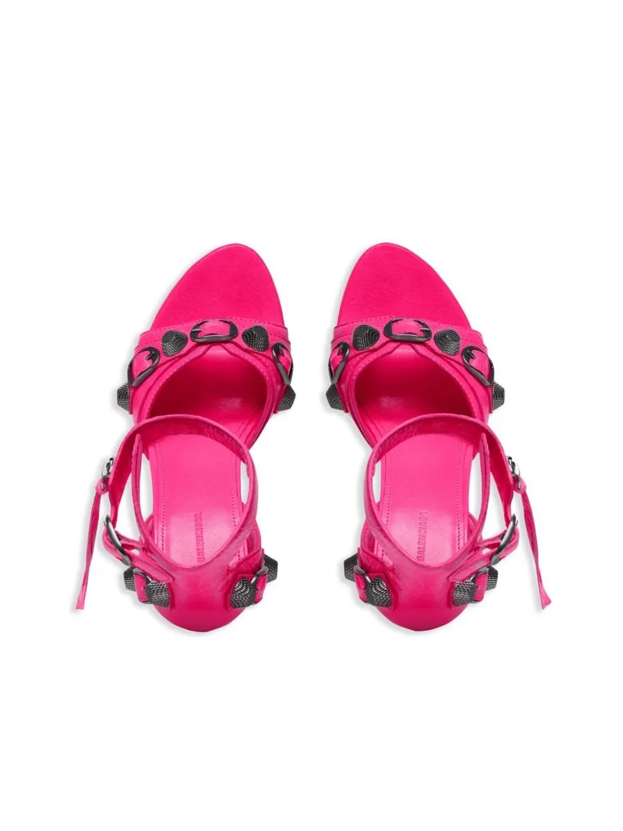 Le Cagole Leather Heel Sandals