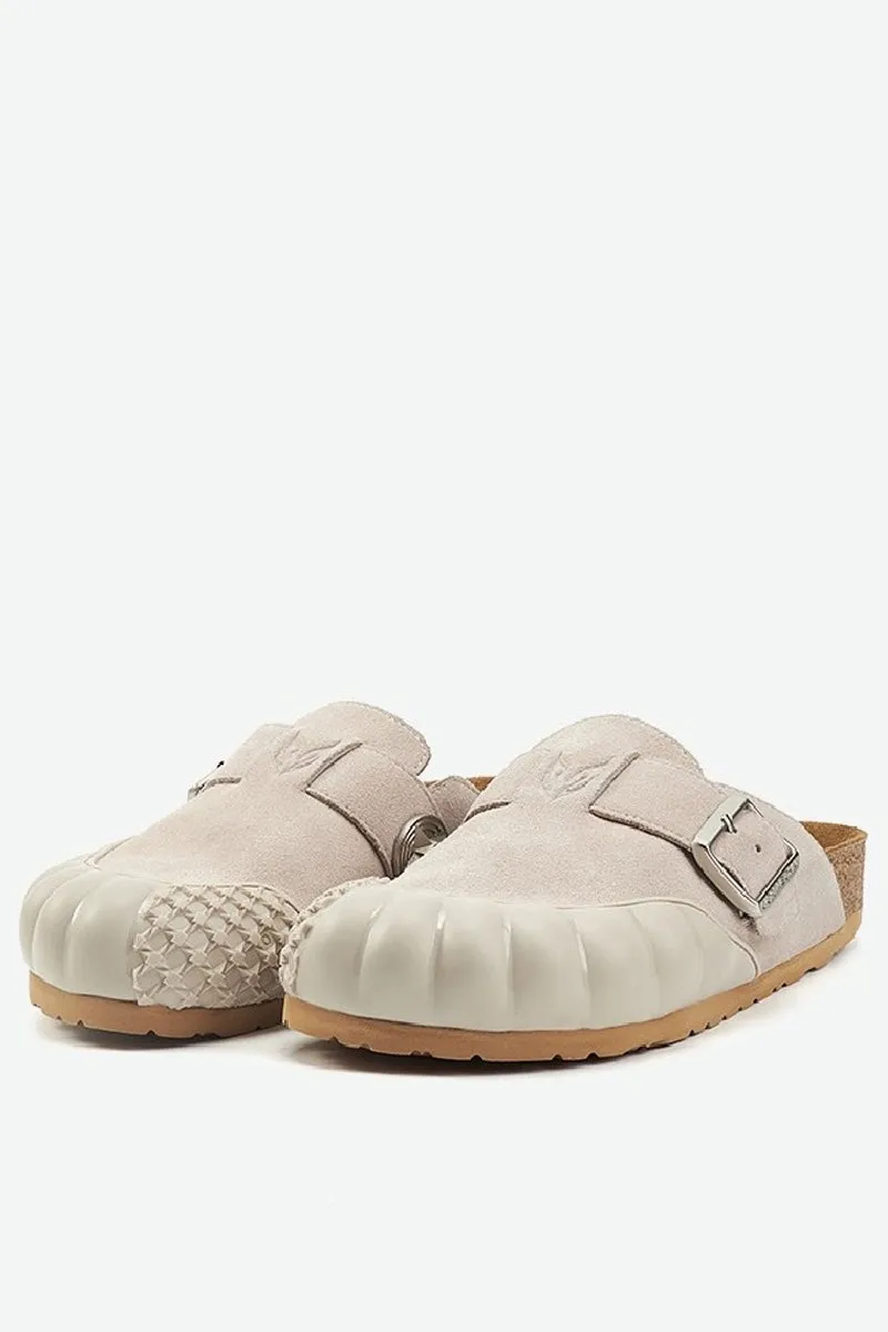 Leather Clog Mule Sandals