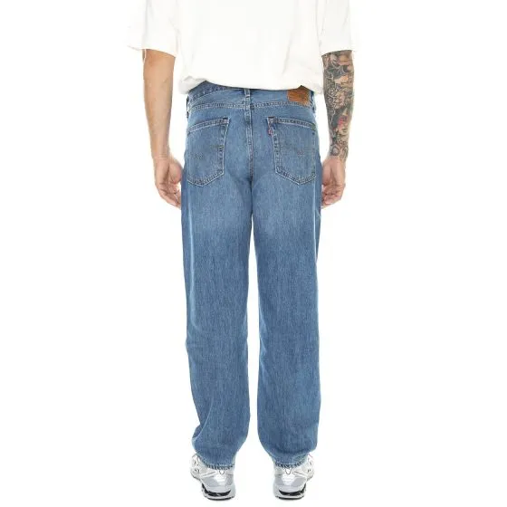 Levis M' 568 Stay Loose Merry And Bright Med Indigo Worn In Denim Jeans