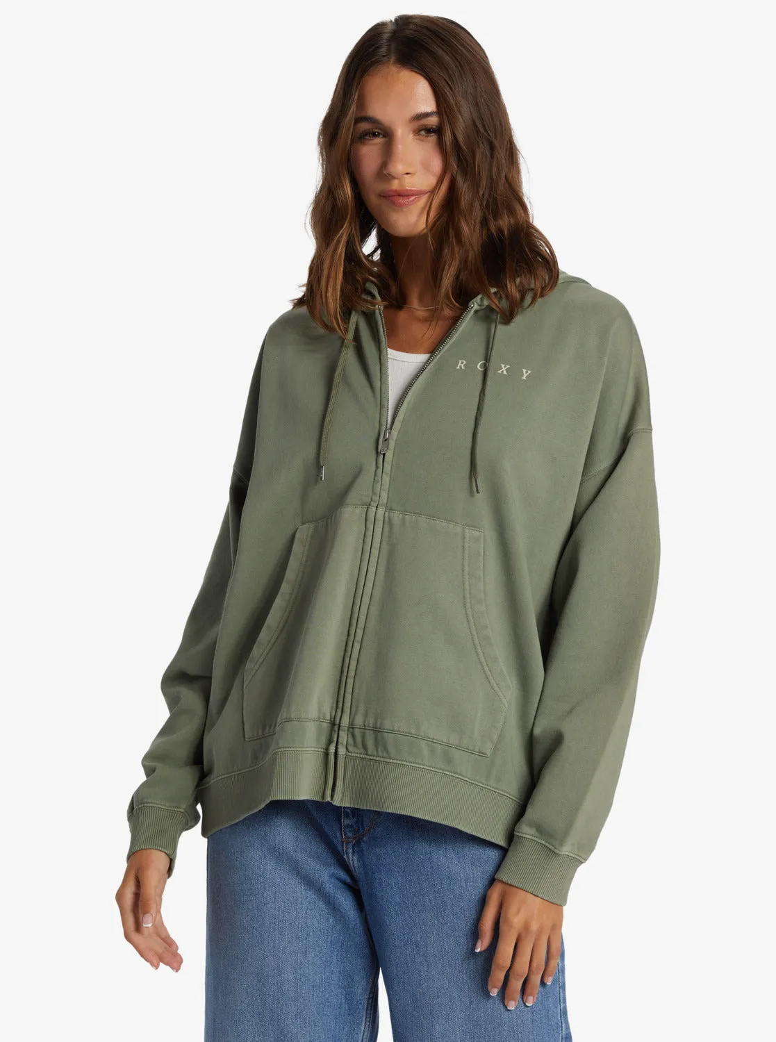 Lineup Oversized Zip Hoodie - Agave Green