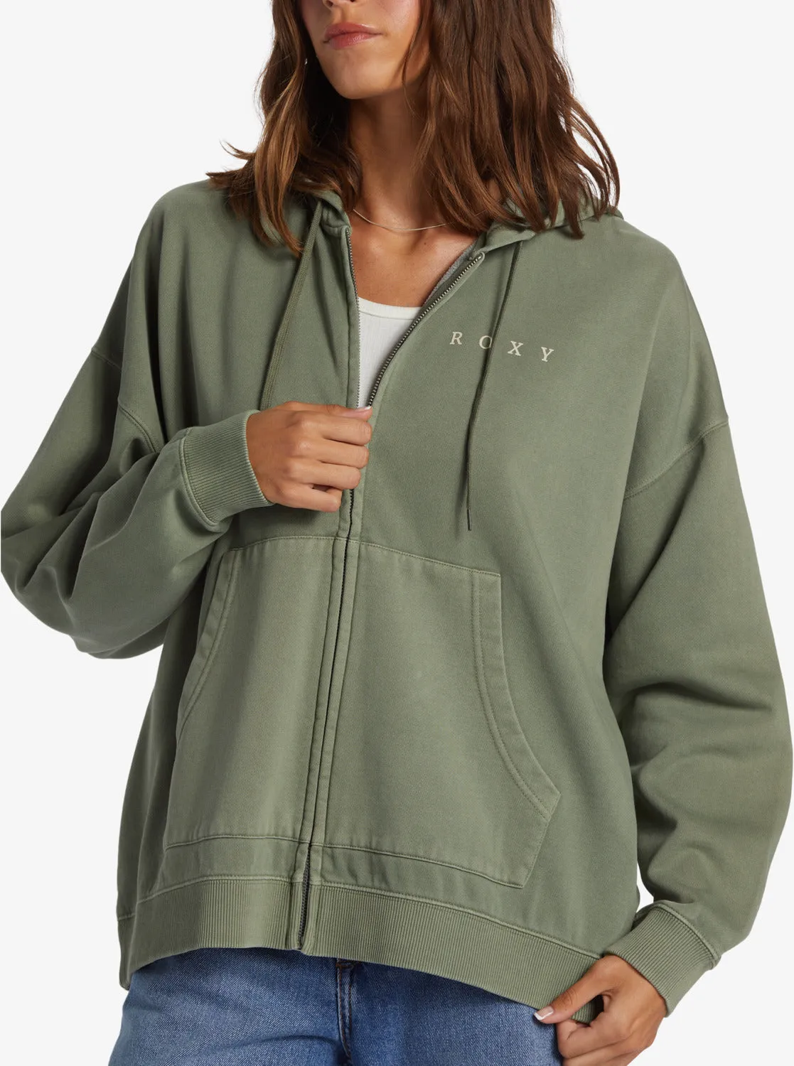 Lineup Oversized Zip Hoodie - Agave Green