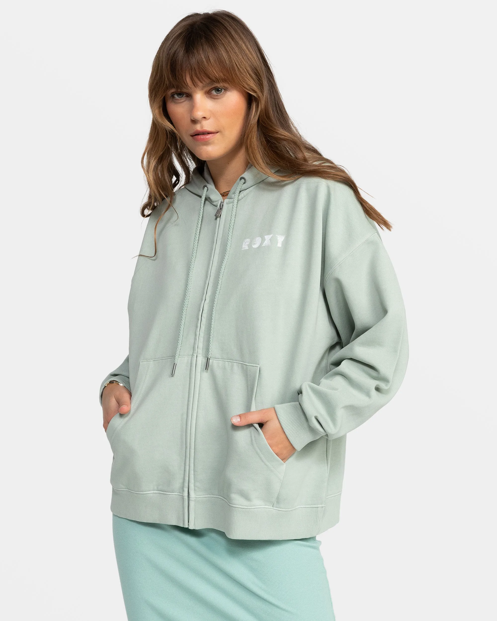 Lineup Oversized Zip Hoodie - Blue Surf