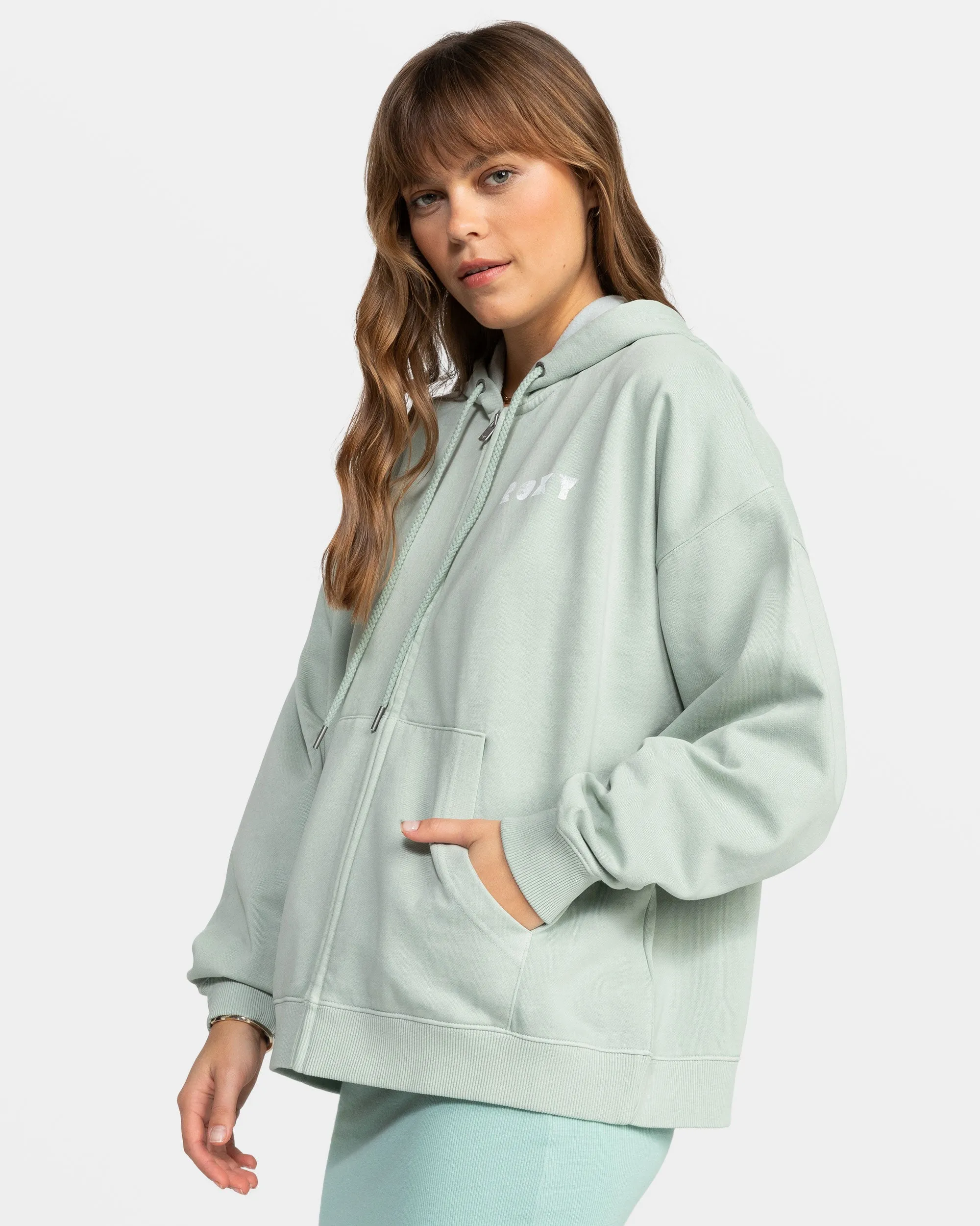 Lineup Oversized Zip Hoodie - Blue Surf