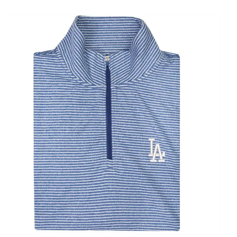 Los Angeles Dodgers Flow Stripe Performance 1/4 Zip Pullover