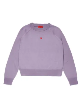 MAX&CO. KIDS Lilac Wool Pullover With Heart