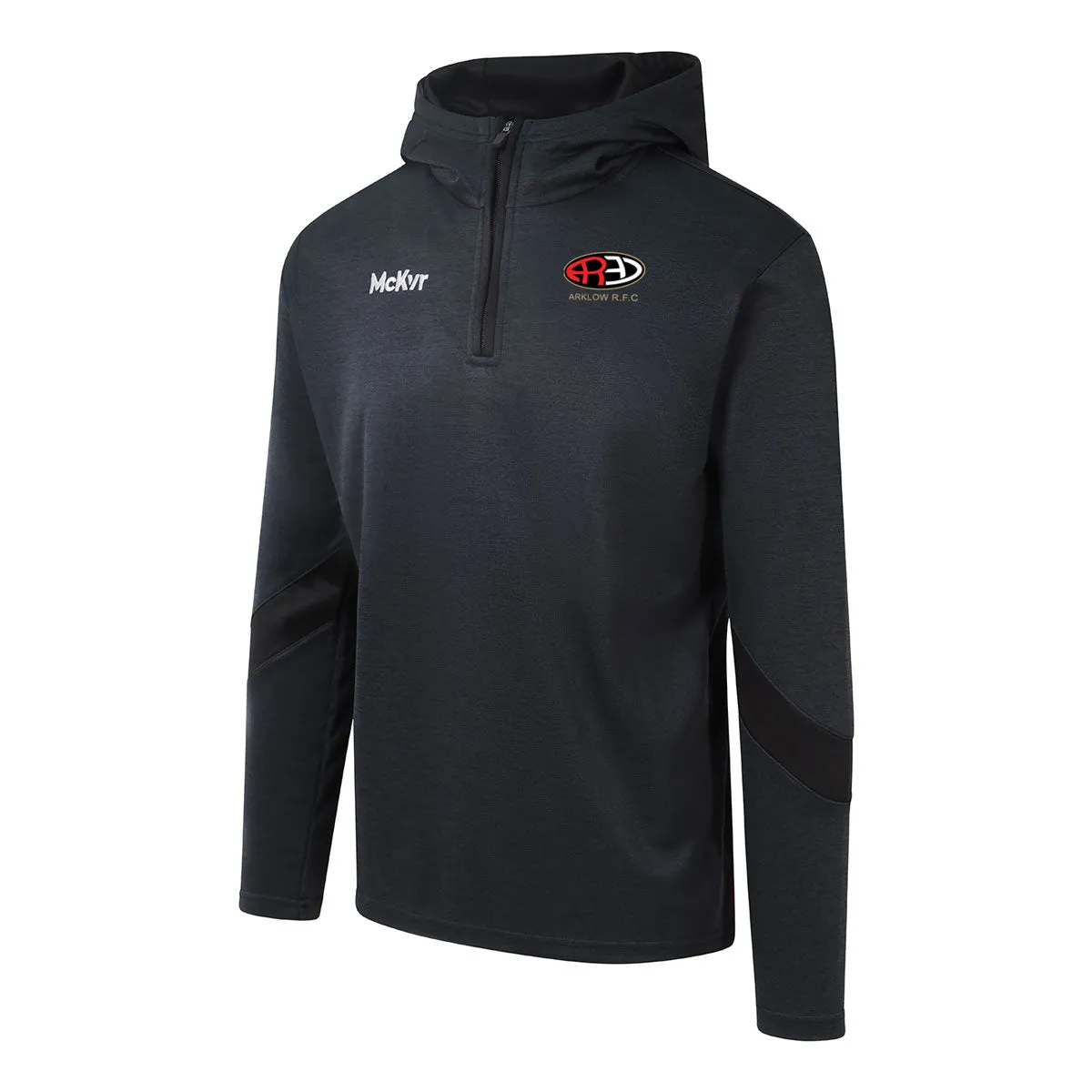 Mc Keever Arklow RFC Core 22 1/4 Zip Hoodie - Adult - Black