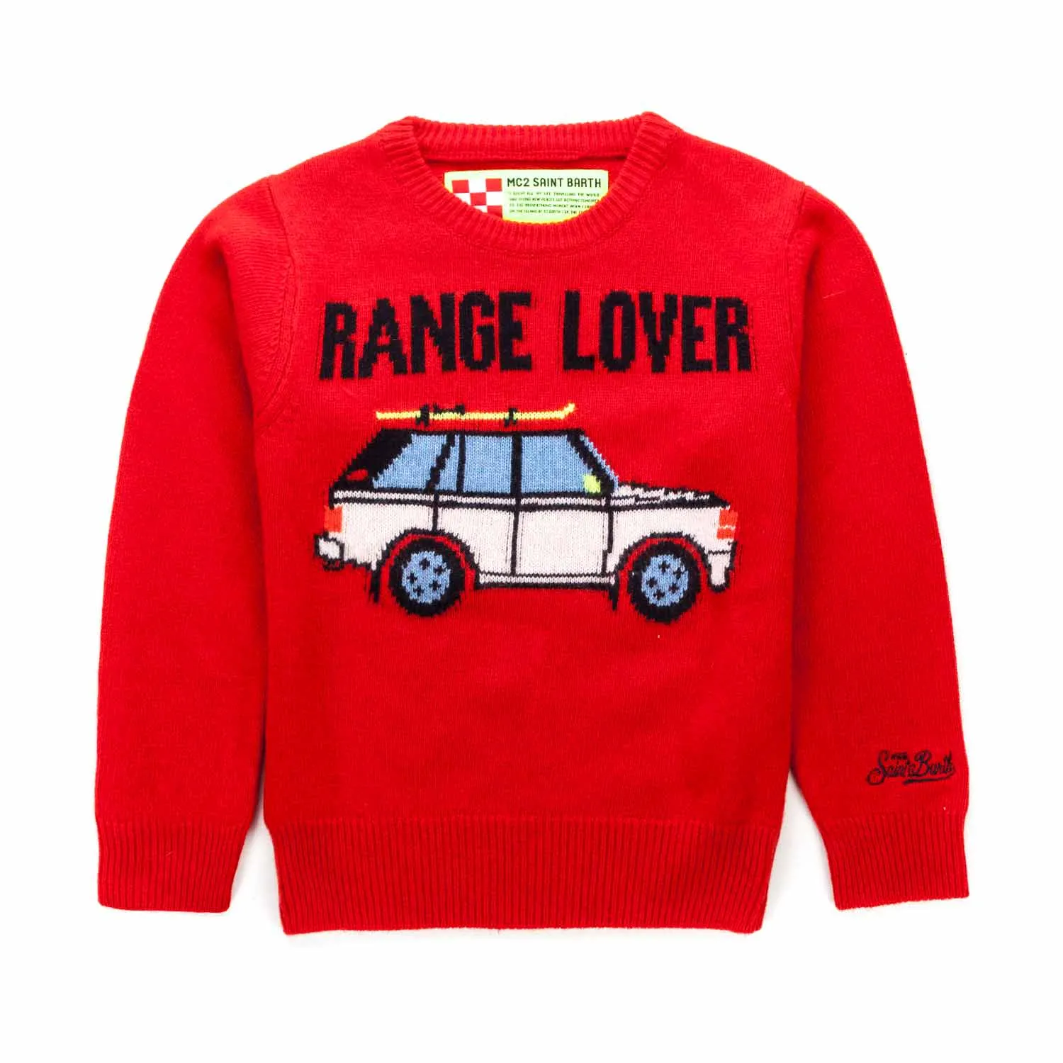 Mc2 Saint Barth Little Boy Red Pullover