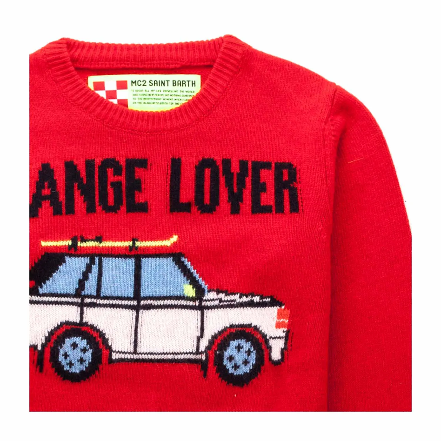 Mc2 Saint Barth Little Boy Red Pullover