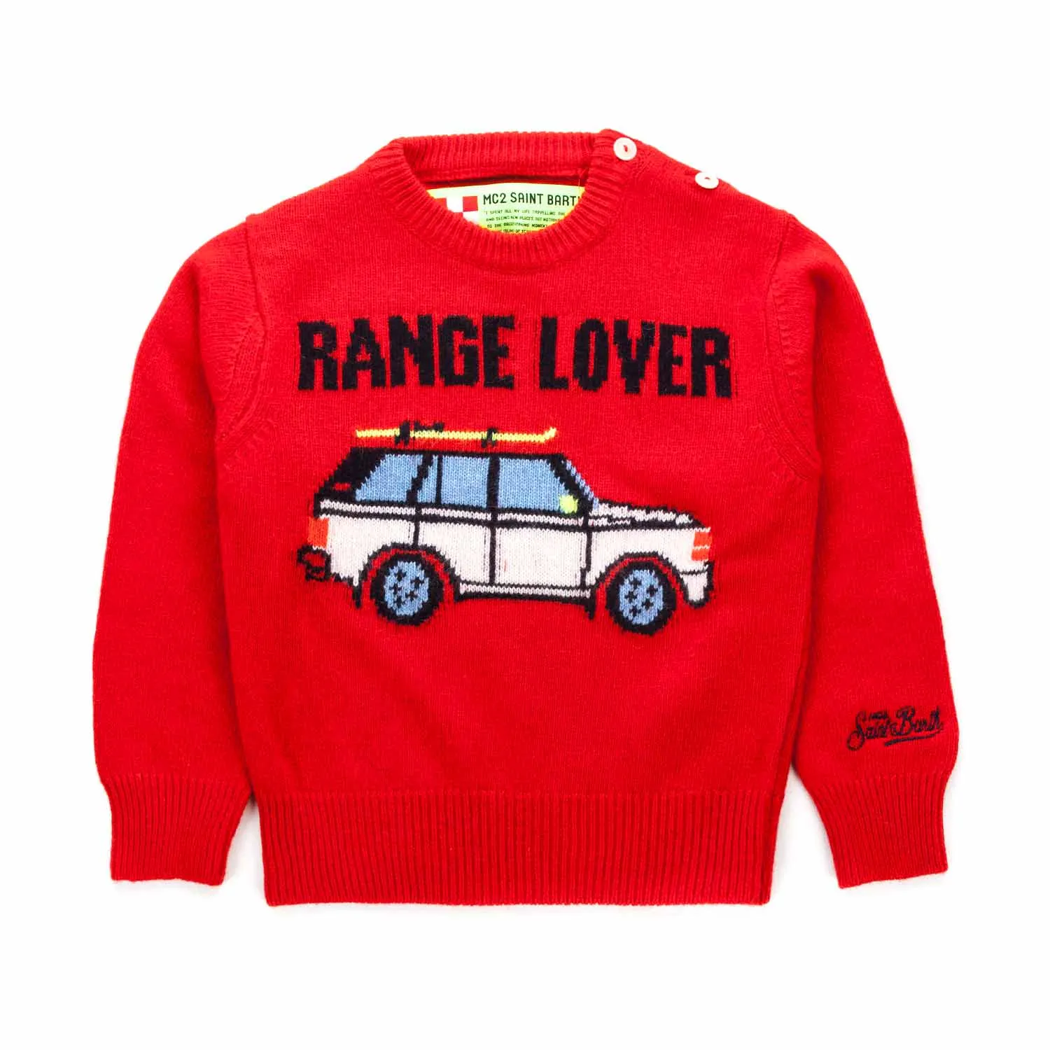 Mc2 Saint Barth Little Boy Red Pullover