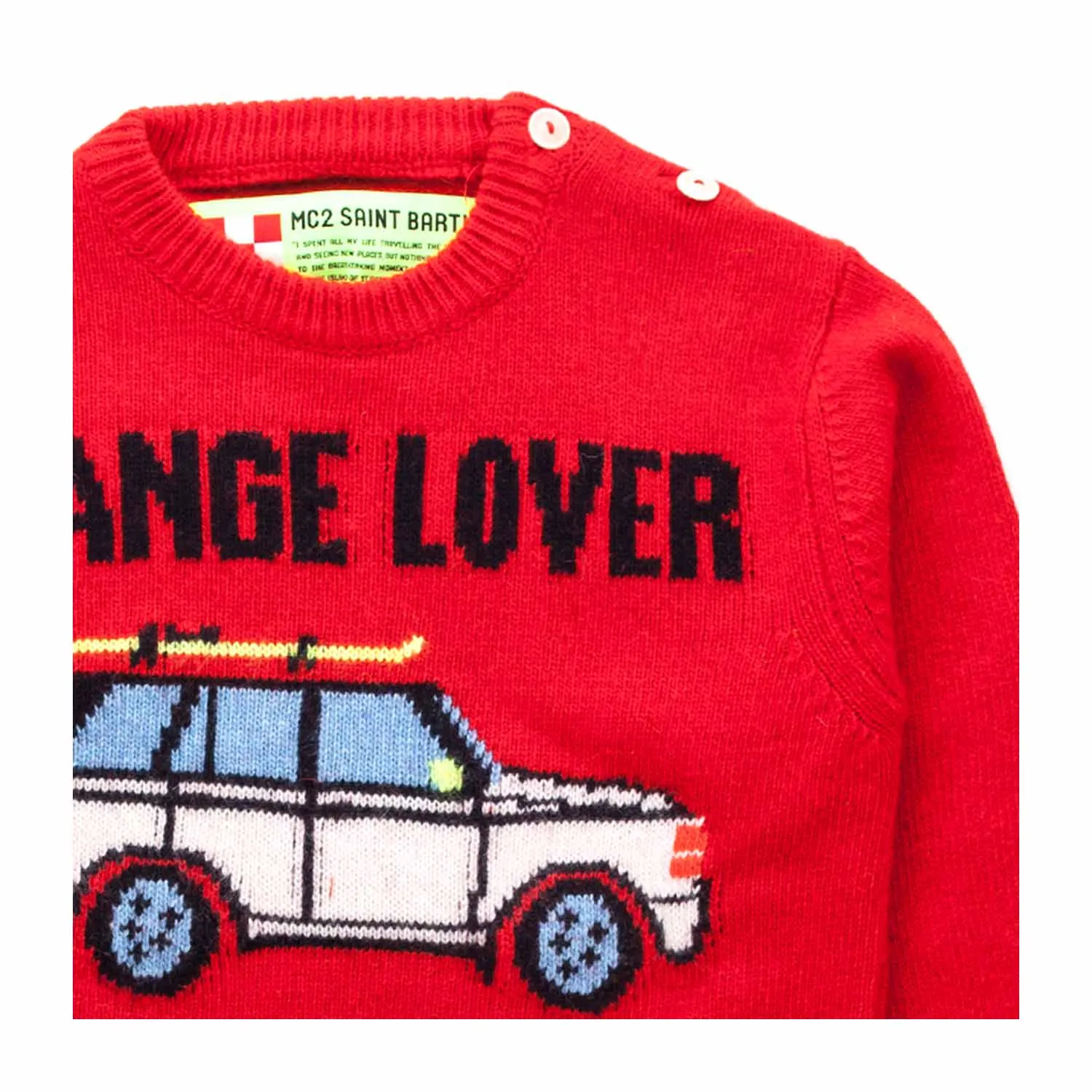 Mc2 Saint Barth Little Boy Red Pullover