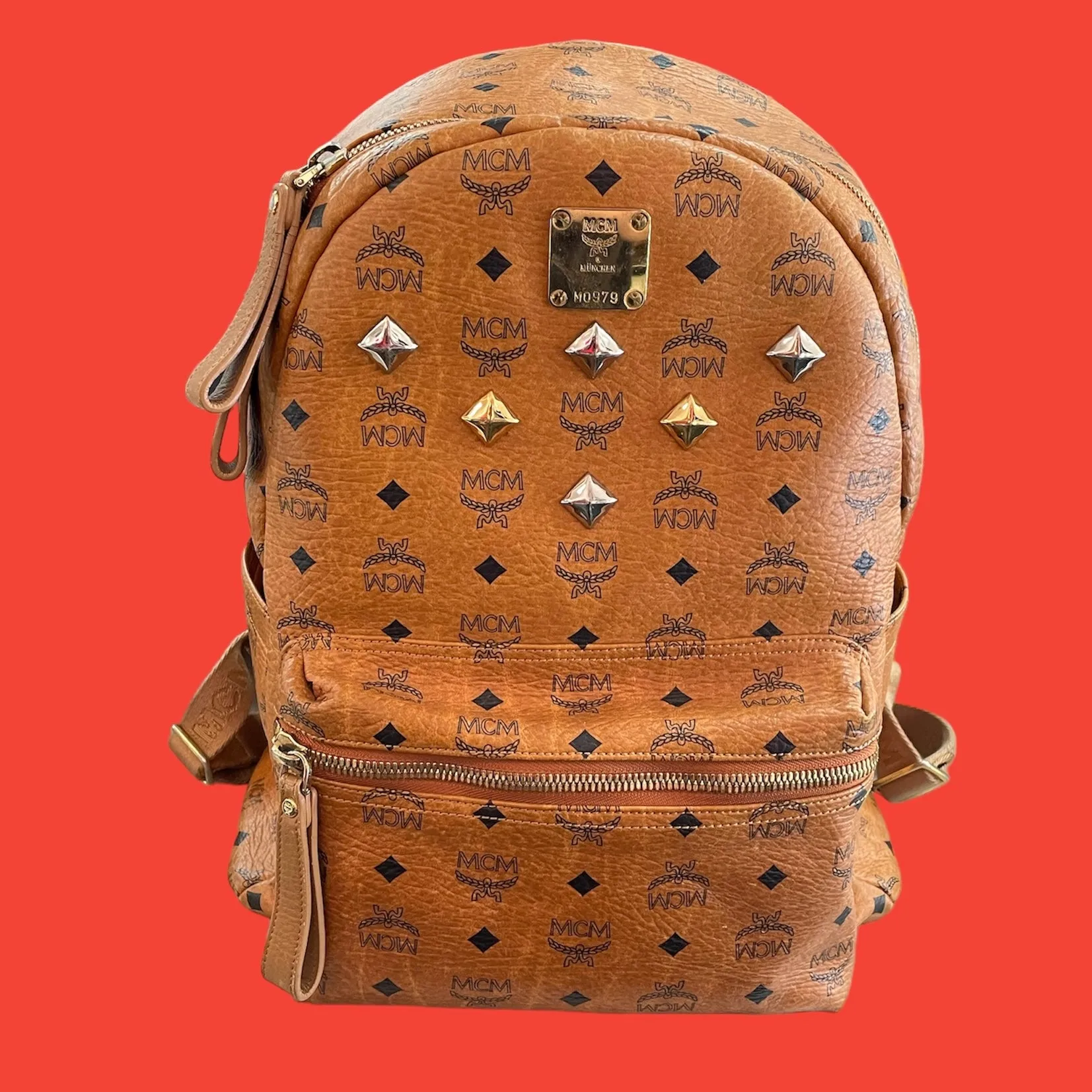 MCM Stark Studs Full Backpack