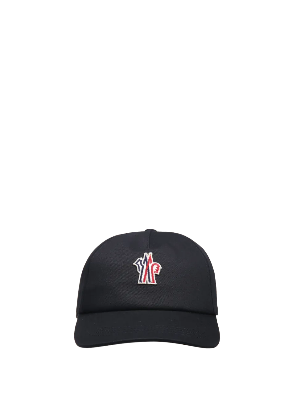 MEN MONCLER GRENOBLE BLACK COTTON BASEBALL CAP