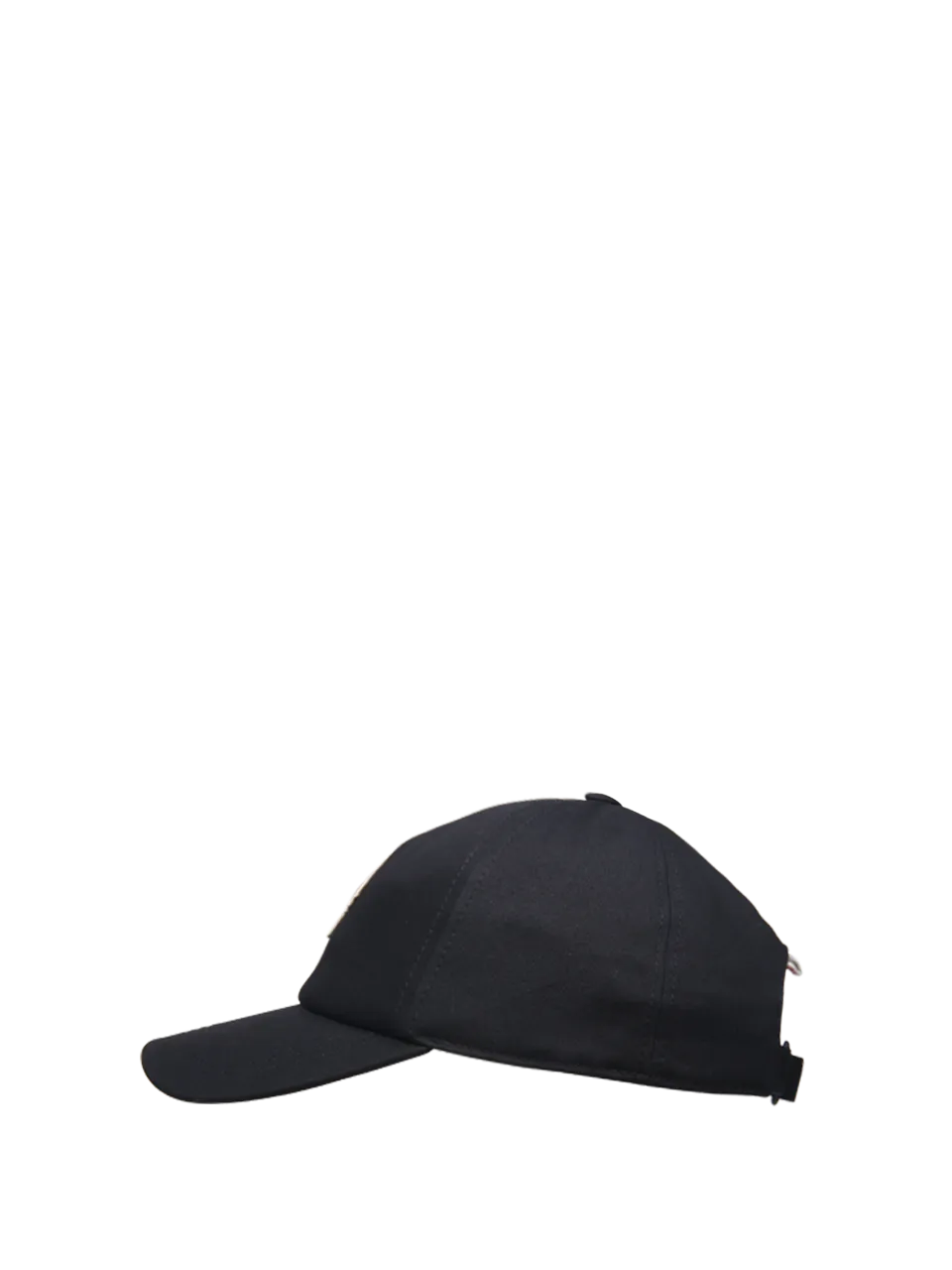 MEN MONCLER GRENOBLE BLACK COTTON BASEBALL CAP