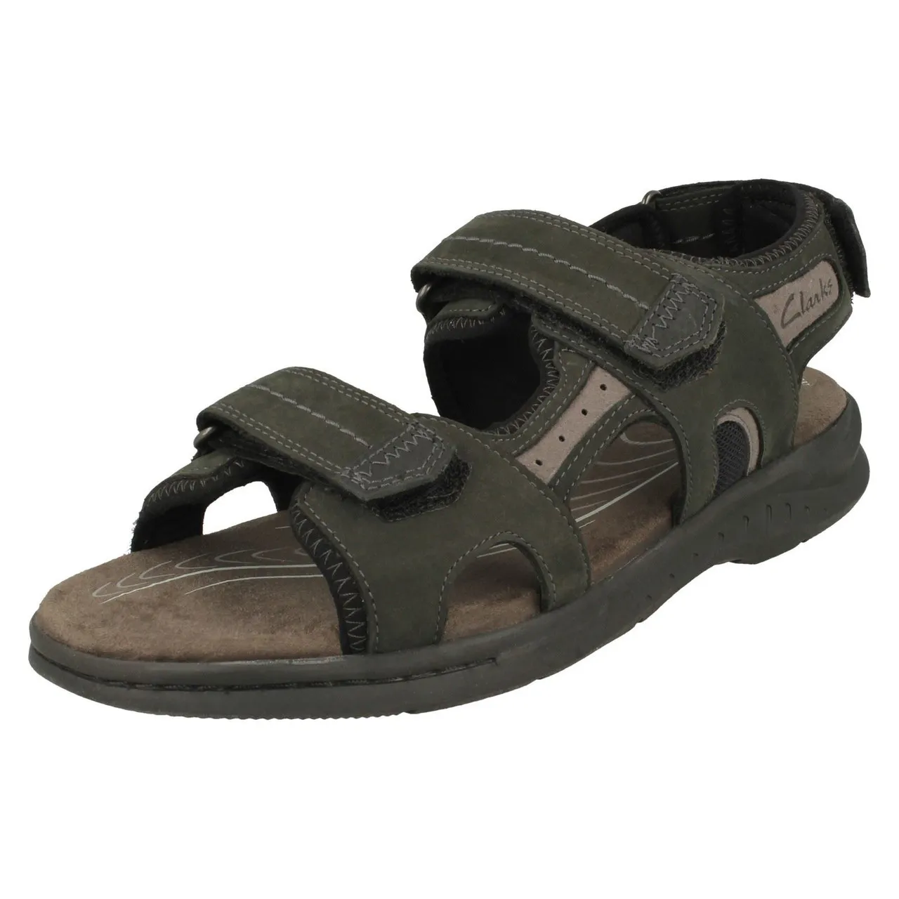 Mens Clarks Ultimate Comfort Adjustable Sandals Hapsford Trail