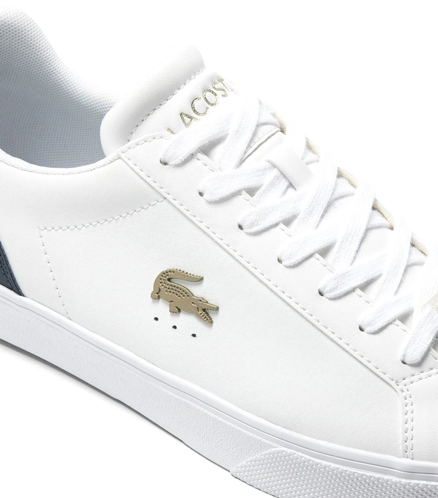 Men's Lacoste Lerond Pro Leather Trainers White/Navy