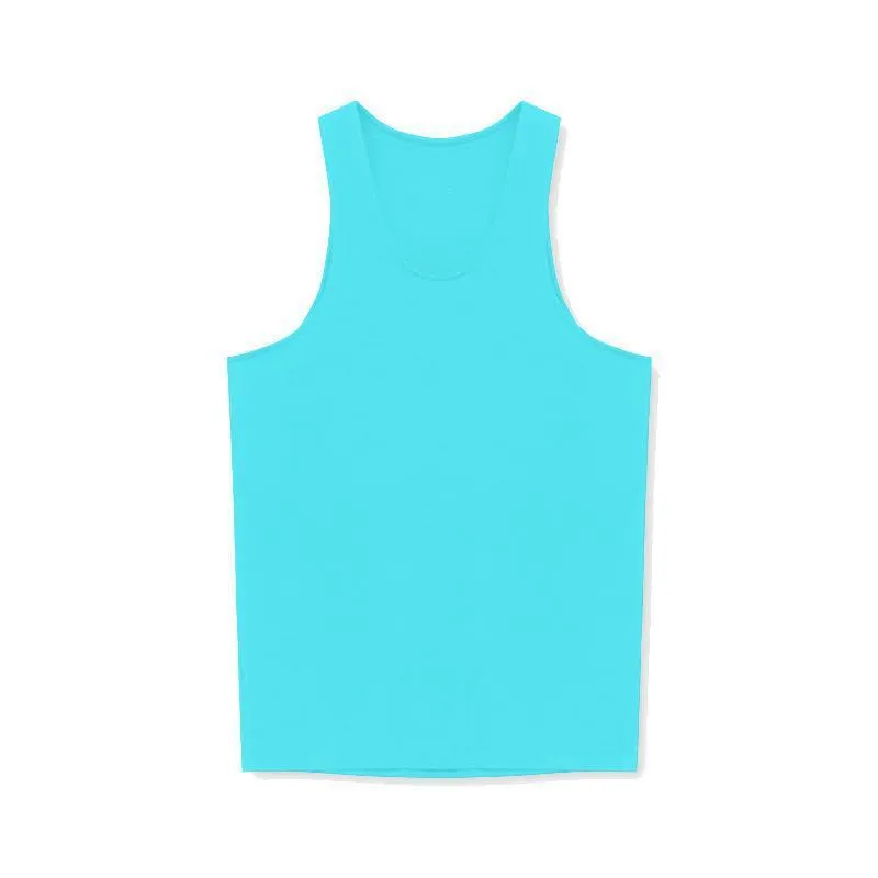 Men's Solid Tight Sleeveless Sports Fitness Tank Top 05923822Z