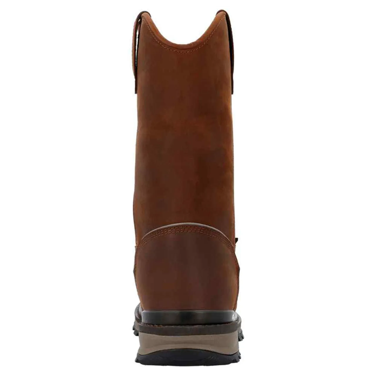 Men's Rocky Rams Horn Waterproof Pull-On Work Boot - Crazy Horse