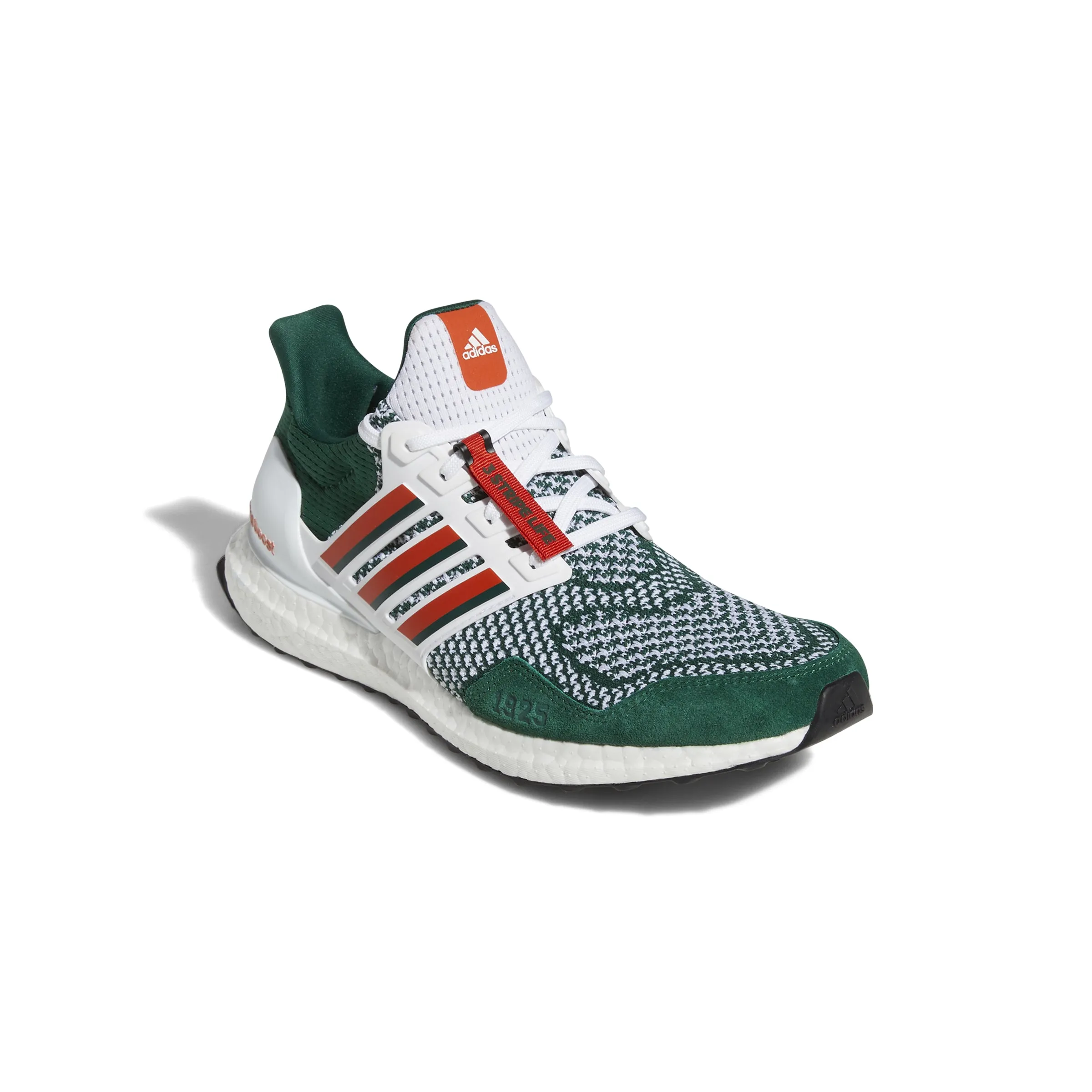 Miami Hurricanes adidas Ultraboost 1.0 Shoe / Sneakers - Green/Orange