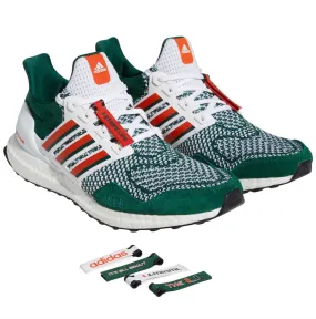 Miami Hurricanes adidas Ultraboost 1.0 Shoe / Sneakers - Green/Orange